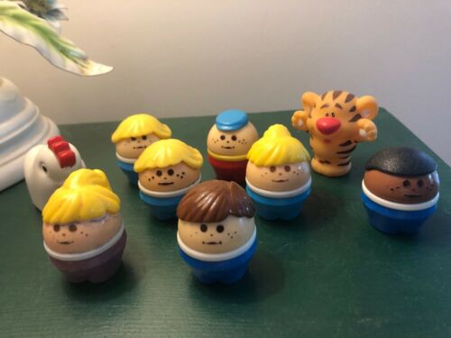9 Vintage Little Tikes Figures Chunky People Toddle Tots Chicken Tiger Circus