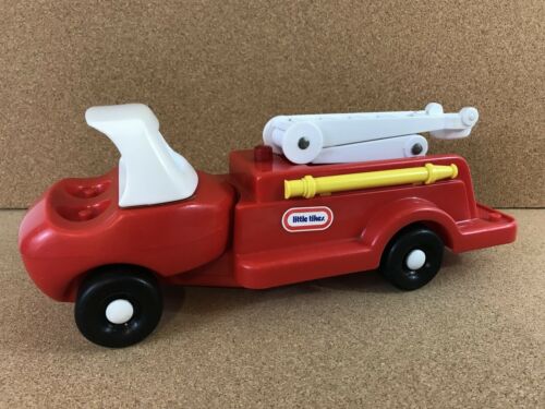 Vintage Little Tikes Red Fire Truck Toy Light Scuffs No People