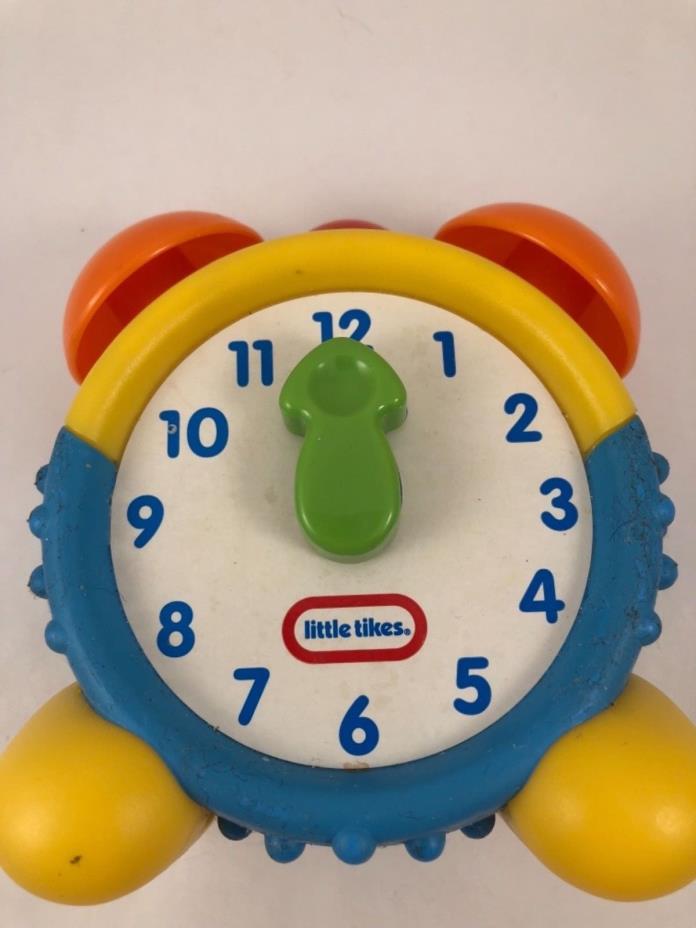 LITTLE TIKES ALARM CLOCK KIDS TOY LEARNING DISCOVER SOUNDS TIME BELL BABY CHILD