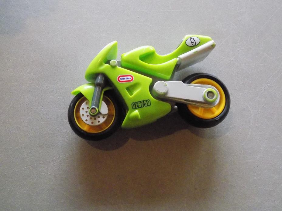 Little Tikes  Motorcycle Dirt Bike Lime Green   6 Inches
