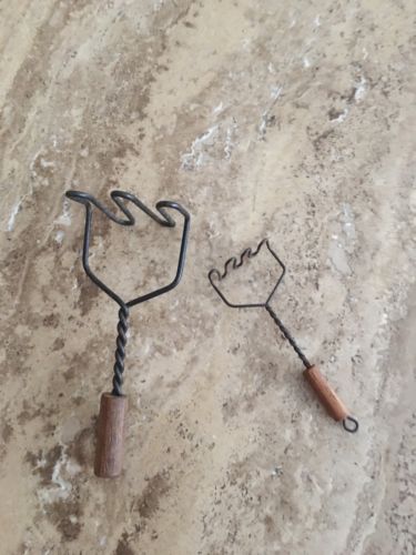 2 VINTAGE MINI  POTATO MASHER  2 1/2
