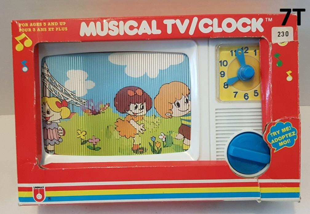 Vintage Musical TV/Clock NOSIB 1984