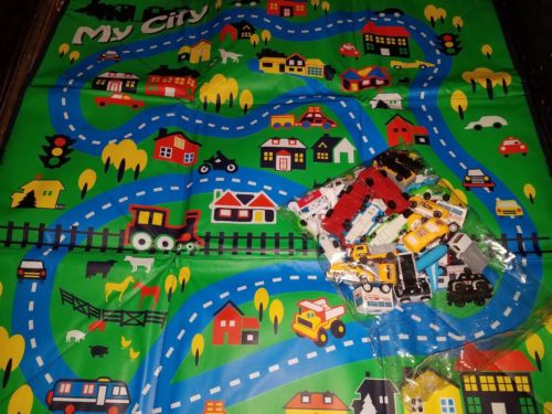 Fold Up Mat With roads And Cars