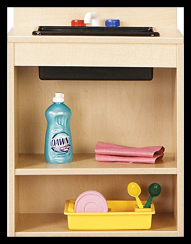 7082YT441 Play Kitchen Sink BROWN Assembled FREE SHIPPING Office