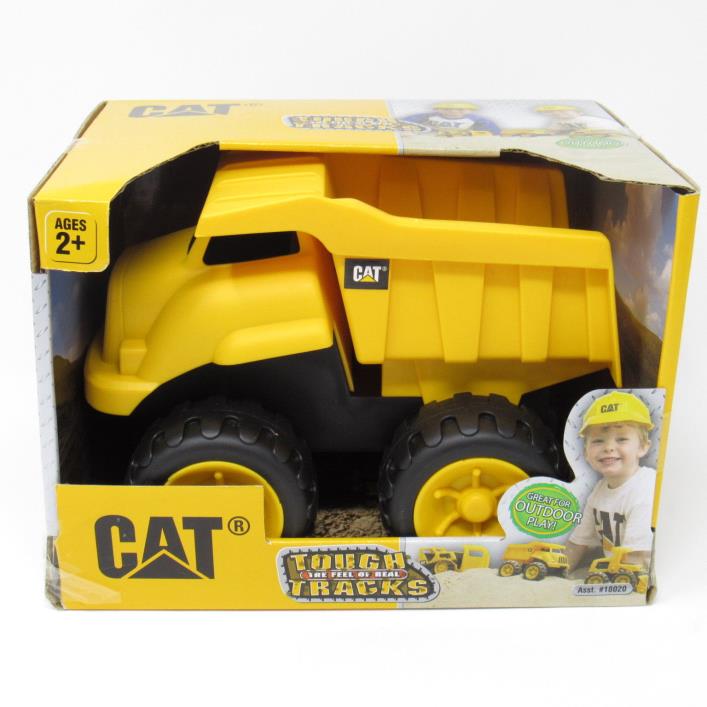 CAT Tough Tracks Caterpillar Hard Yellow Plastic DumpTruck Heavy Duty Play Toy