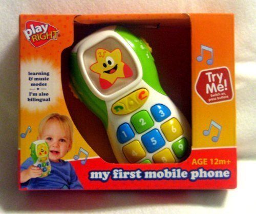 My First Mobile Bilingual Phone Play Right Learning & Music Modes NIB