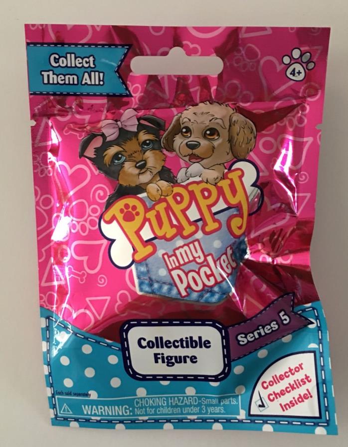 PUPPY iN MY POCKET Series 5 BLIND BAG Figurine STOCKING STUFFER Party Favor NEW