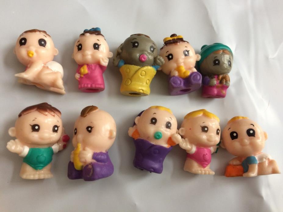 Toys Squinkies Lot 10 Babies Assorted Various Nursery Children