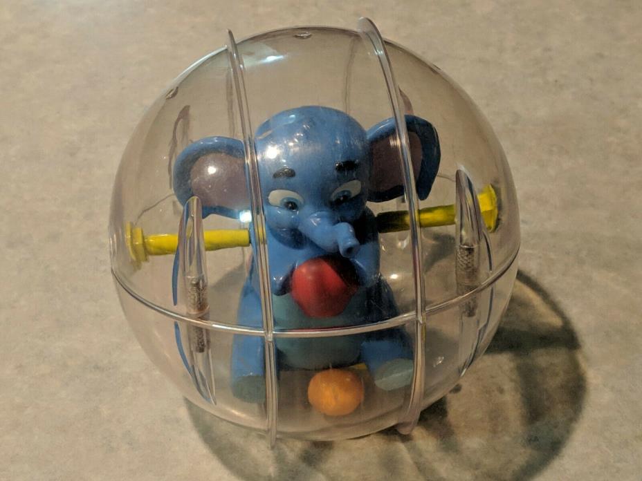 GARANIMALS Roll And Return Elephant Plastic Ball Baby Rolling Toy