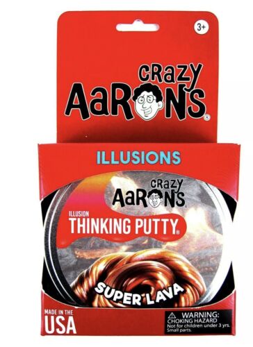 SUPER Lava Super illusions Crazy Aaron's Thinking Putty Large 4 inch tin 3.2 oz