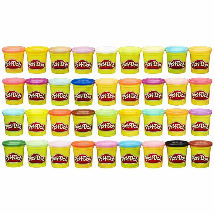 Play-Doh Modeling Compound 36-Pack Case of Colors, Non-Toxic, Assorted Colors,