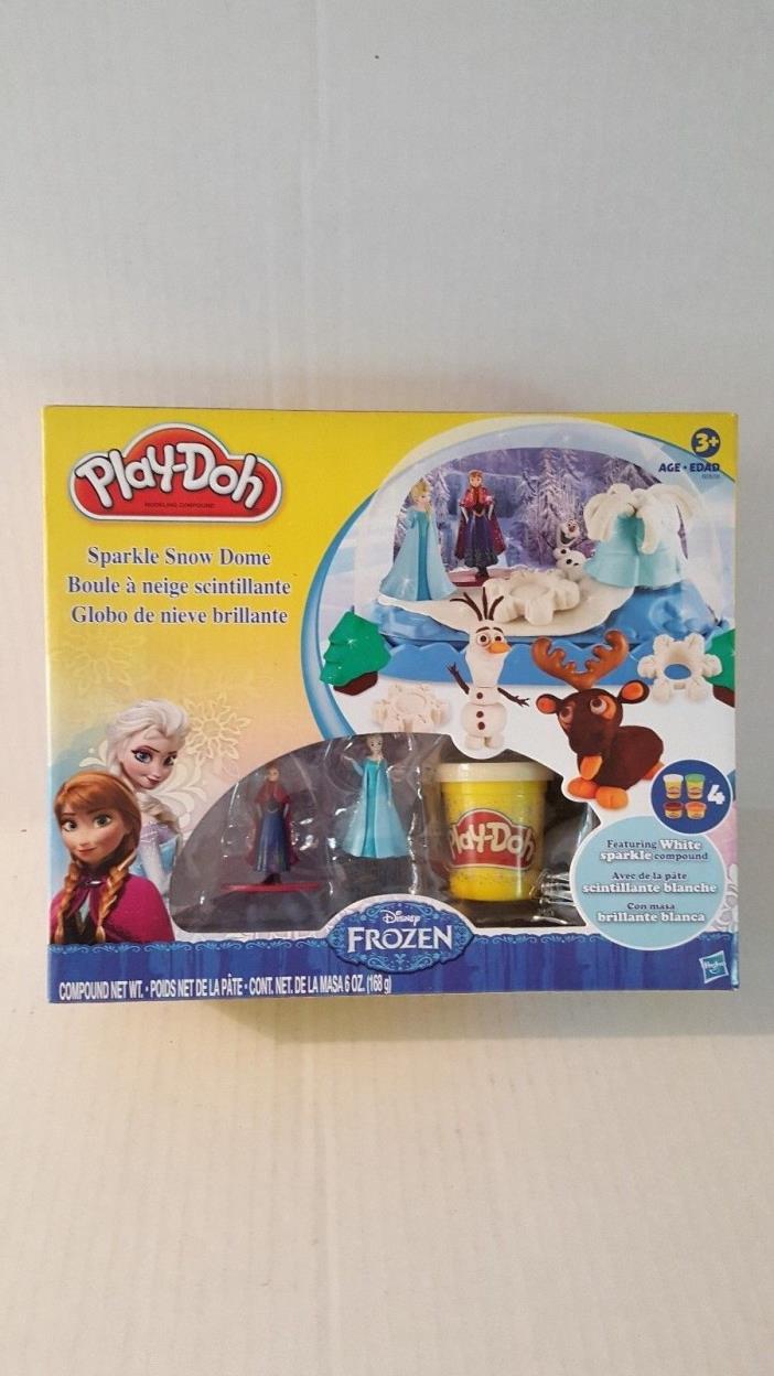 Play-Doh Disney Frozen Sparkle Snow Dome Set with Elsa and Anna in Box