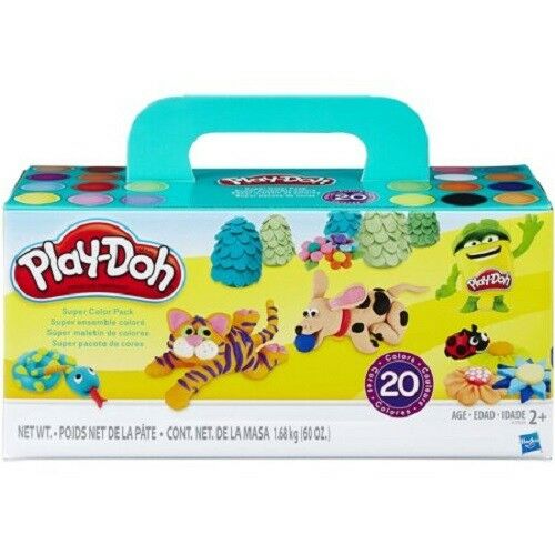 Play-Doh Super Color 20 Pack with 20 Different Colors of Dough, kids 60oz