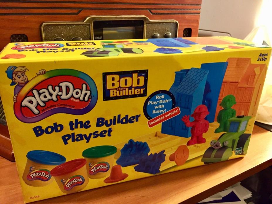 NIB Vintage BOB the BUILDER Play-Doh Playset (Ages 3 & Up) Roley Scoop Dizzy