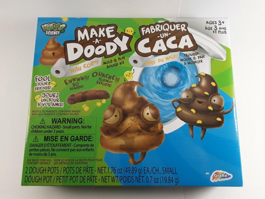 Grafix MAKE-A-DOODY *With Fake Corn*  Poo Mold & Play Dough Kit (NEW)