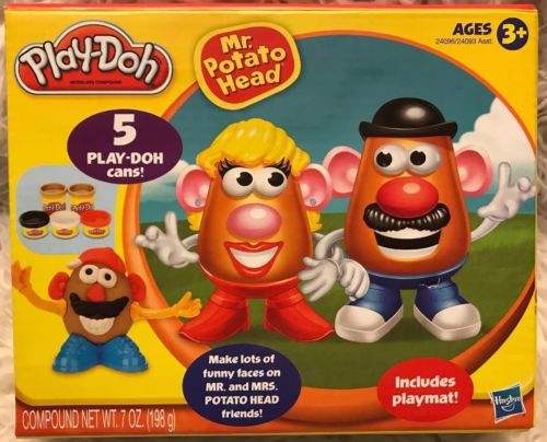 Play-Doh Mr Potato Head Set 5 Different Colors, Mold Your Favorite Potato Figure