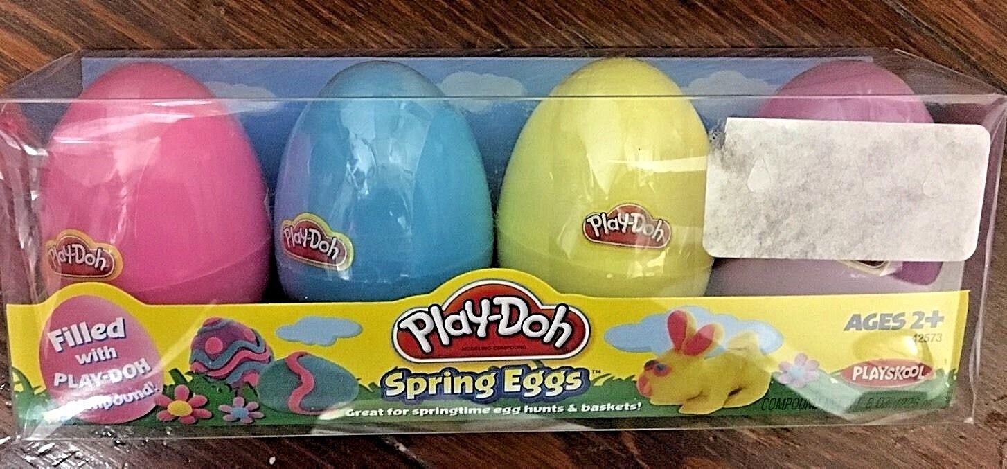 hasbro PLAYDOH Spring EASTER EGG 4 PACK PASTEL COLORS NEW