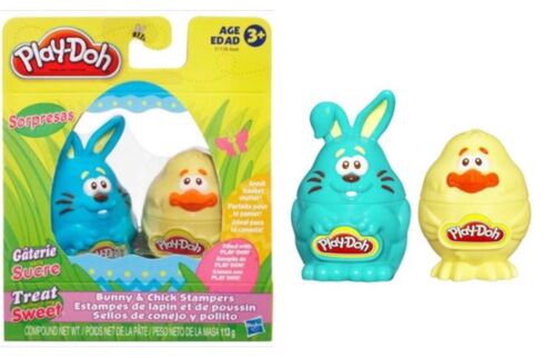 *** PLAY-DOH SPRING CHARACTER 2-PACKS - GREEN AND YELLOW ***