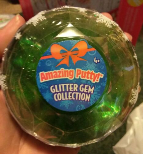 AMAZING PUTTY! GLITTER GEM COLLECTION EMERALD! NEW! FREE SHIPPING!