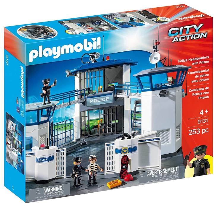 PLAYMOBIL #9131 Police Headquarters with Prison