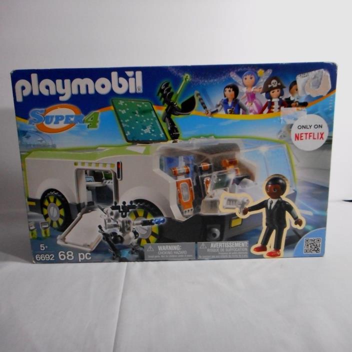 Playmobil 6692 Super 4 Hero Headquarters Techno Chameleon With Gene Netflix