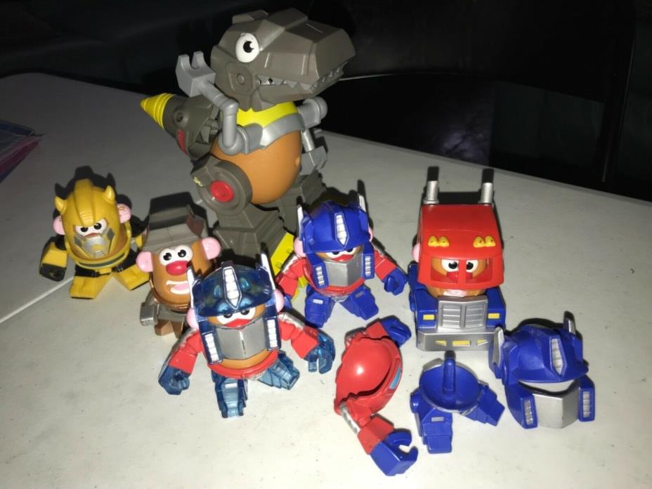 Mr. Potato Head Lot Figures Mini Transformers Set