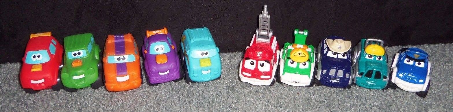 TONKA  Lot of 10 Soft & Die Cast Truck Cars Vehicles Chuck And Friends Wheel Pal