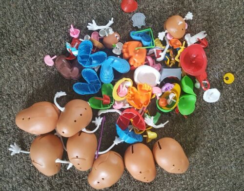 Large Lot of Mr. Potato Head Lot Bodies Eyes Glasses Arms Shoes Mouths SEE PICS
