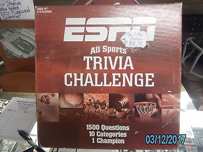 ESPN - All Sports Trivia Game Exciting Unpredictable Compition-COMPLETE--NICE