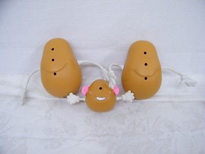 Vintage 1985 Playskool Potato Head Family With Permanent Arms & Ears