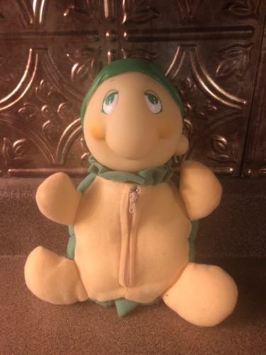 VINTAGE GloBug Stuffed Animal Plush Toy SOMA Turtle Light Up Face- Sweet Cuddly
