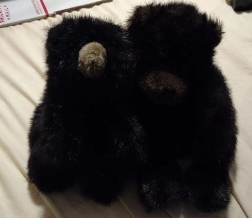 Folkmanis And A&A Plush Baby Black Bear Full Hand Puppets Plush