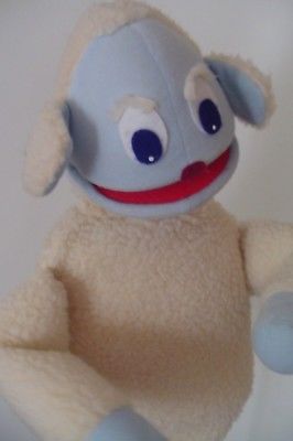 White & Blue Animal Sheep puppet used stage puppet professional Lamb