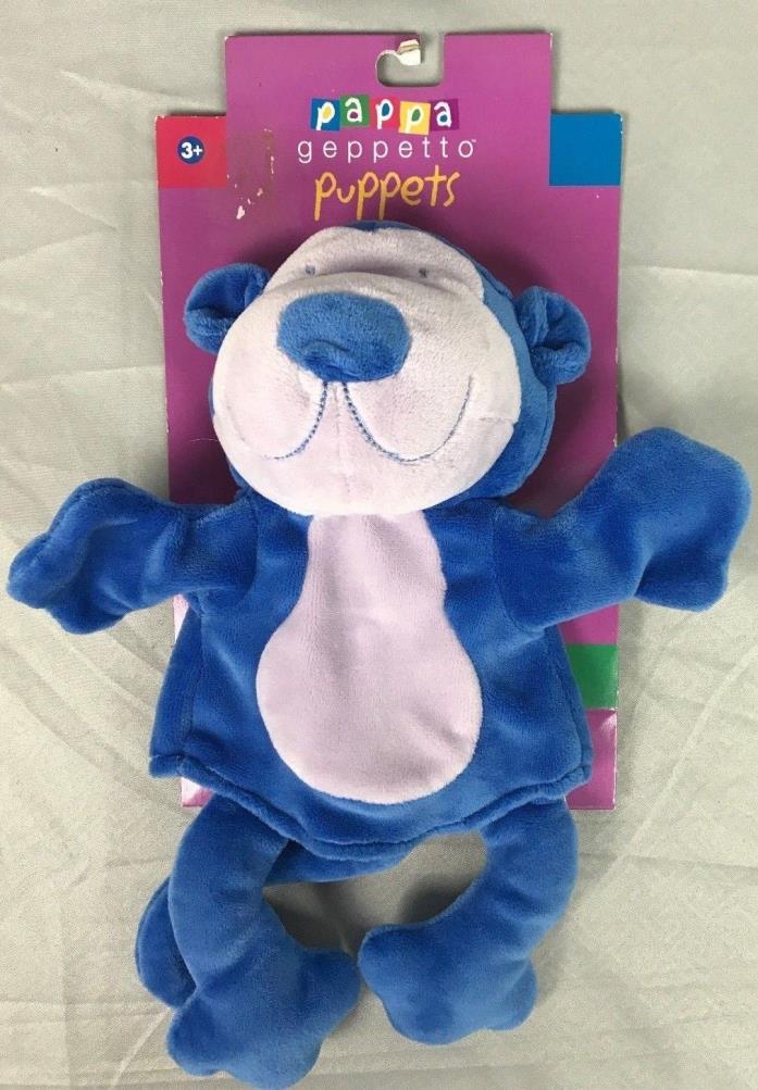 Manhattan Toy Pappa Geppetto Blue Monkey Hand Puppet stuffed animal plush Target
