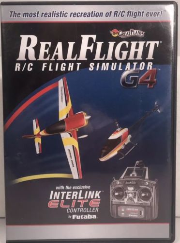 Real Flight R/C Flight Simulator G4 Set Of 4 DVDs SOFTWARE ONLY, NO CONTROLLER