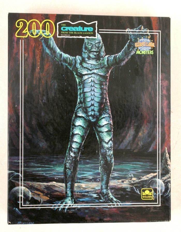 NEW 1982 Universal Studios Monster Creature From the Black Lagoon 200 pc Puzzle