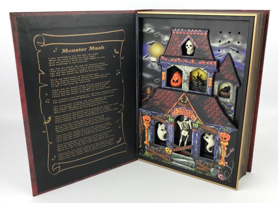 Monster Mash Musical Animated Lights Halloween Haunted House Blue Ridge Book