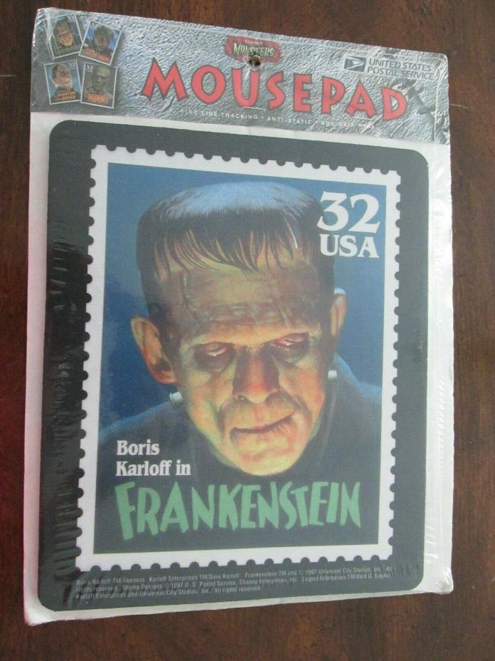 Boris Karloff in Frankenstein Mousepad Universal Monsters USPS Stamp 1997 New