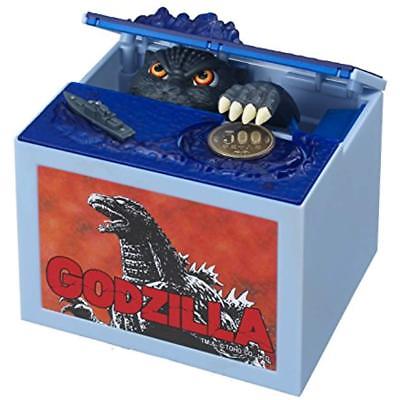 Godzilla Piggy Bank Hungry Eating Coin Money Saving Robotic Mechanical Save Toy