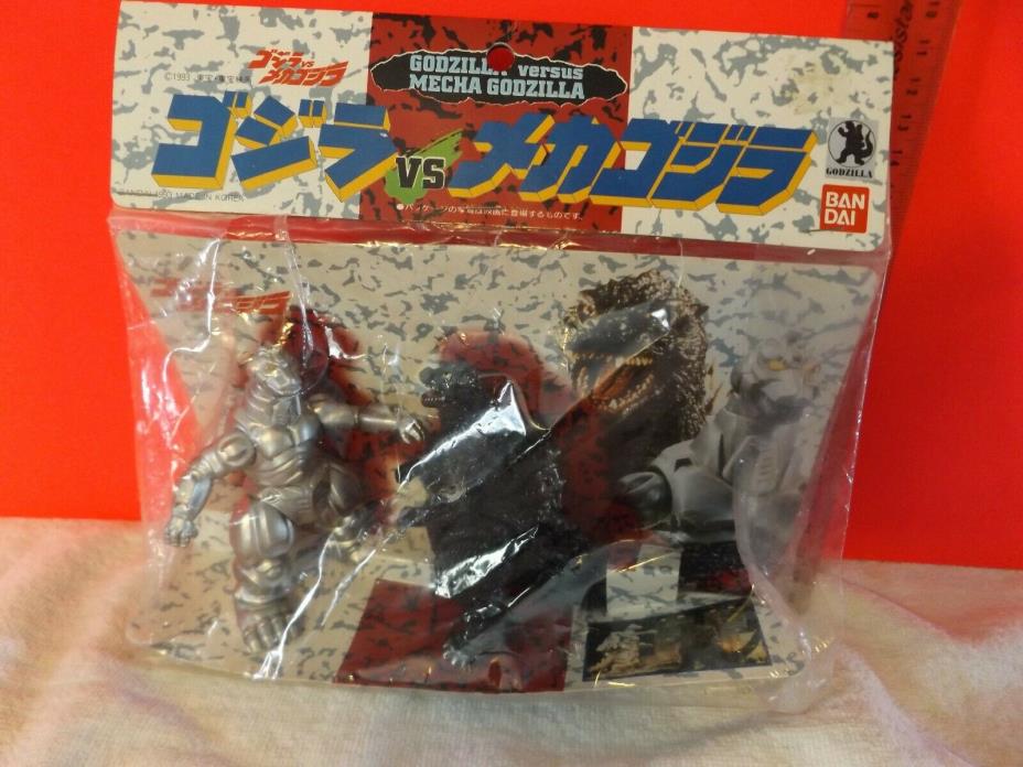 Godzilla vs Mecha Godzilla bagged set, Bandai, 1993, Made in North Korea