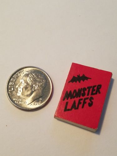 RARE Vintage 1965 Monster Laffs Mini Toy Gumball Prize Book RED - Chicago