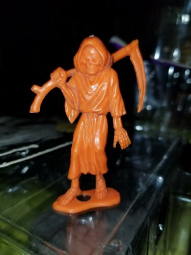 Vintage MPC Monster GRIM REAPER Plastic Orange Figure 2.5