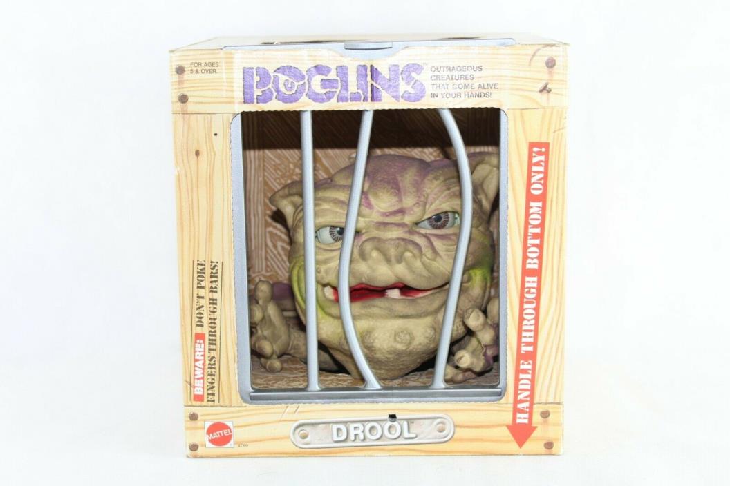 Vintage 1987 Boglins Boglin Drool Puppet Toy In Box. Mattel 80's Collectible Toy