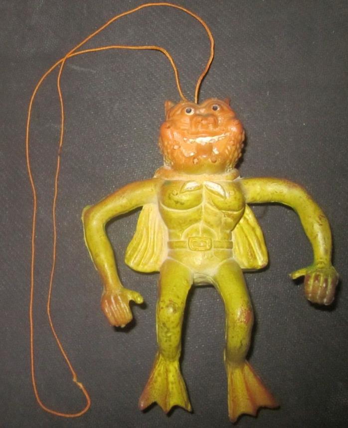 Vintage 1960s/1970s hard rubber jiggler monster Cat Man Mumzey