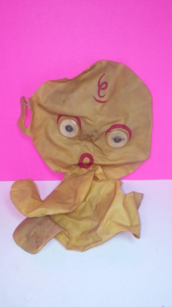 Antique Vintage Inflatable Baby Alien Figure Space Doll Robot Monster