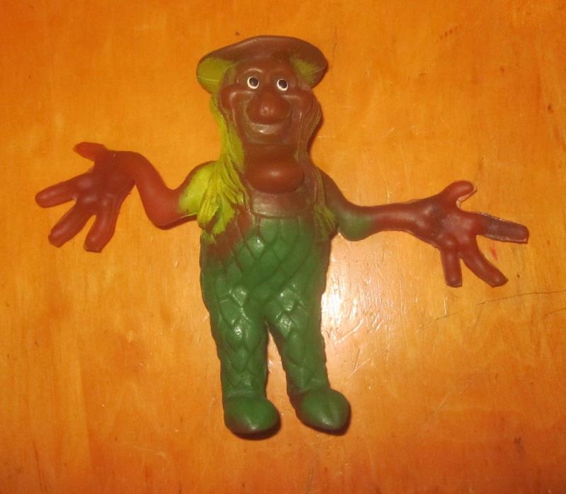 Vintage 1968 rubber jiggler monster Leaf Man Chemtoy Hong Kong