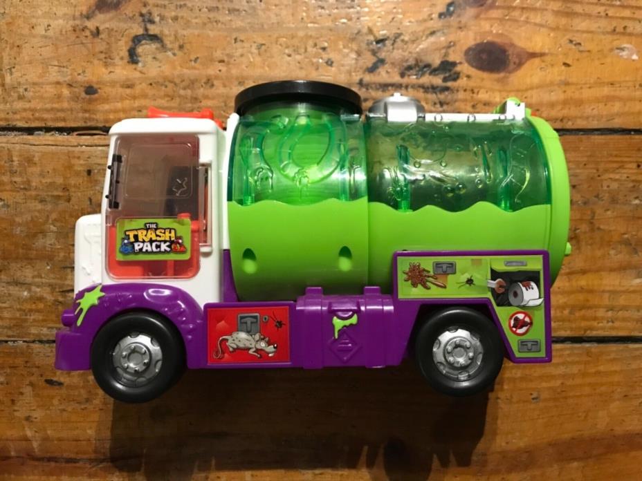 The Trash Pack Sewer Truck Moose Toys Garbage Truck Germs Green Purple Rare
