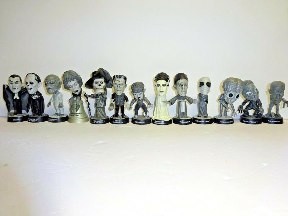 Universal monsters Little Big Heads Silver Screen Edition Lot of 13
