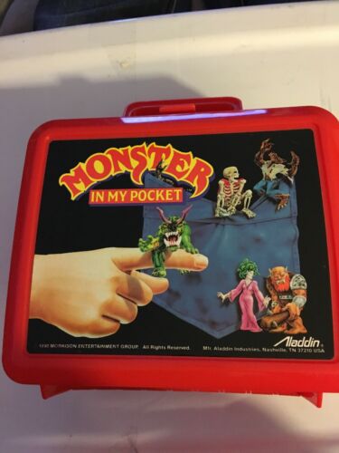 Monsters in my Pocket Lunch Box: 1990~ By Aladdin~Rare HTF~Original & Authentic