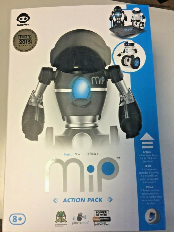 New  WowWee MiP Robot  Black ACTION PACK